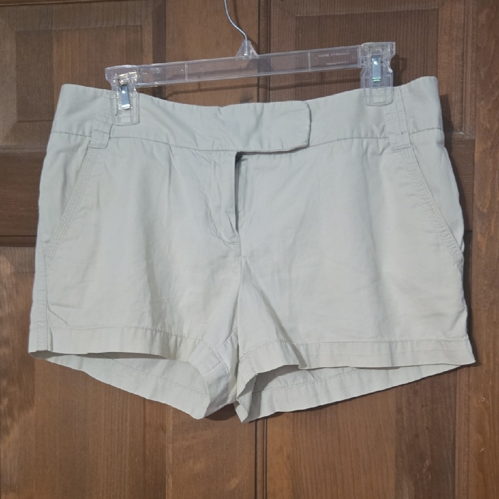 J. Crew Tan Shorts with Flat Front